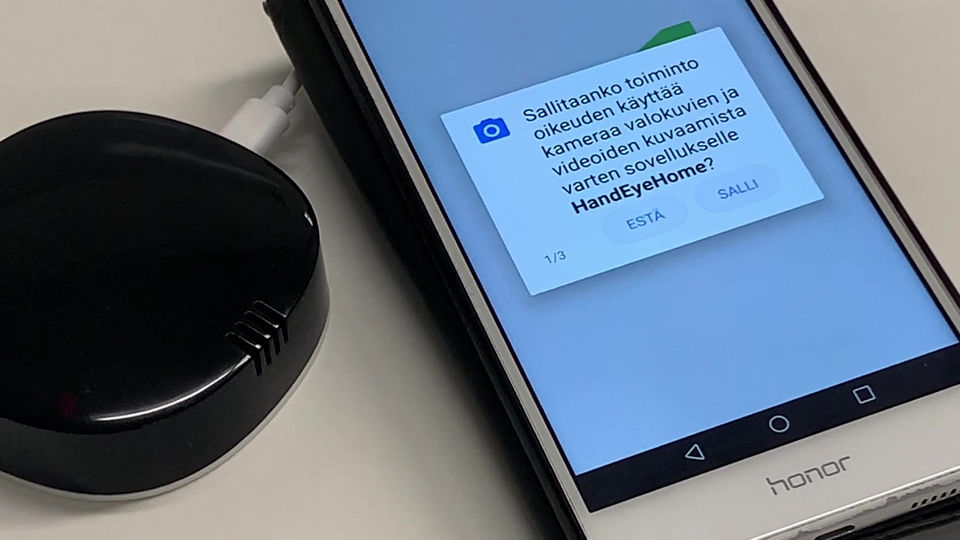 HandEyeHOME IR Install with app
